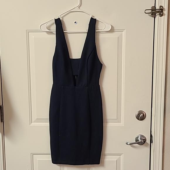 ASTR Navy Cut Out Dress - Picture 3 of 4